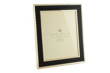 Siyah Gold Deri Çerçeve 20x25cm