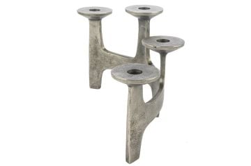 Gümüş 3lü Mumluk 39x16x21cm