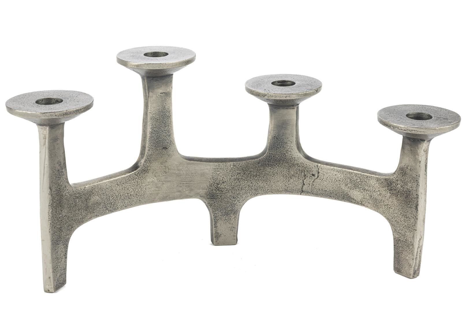 Gümüş 3lü Mumluk 39x16x21cm