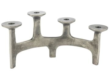 Gümüş 3lü Mumluk 39x16x21cm