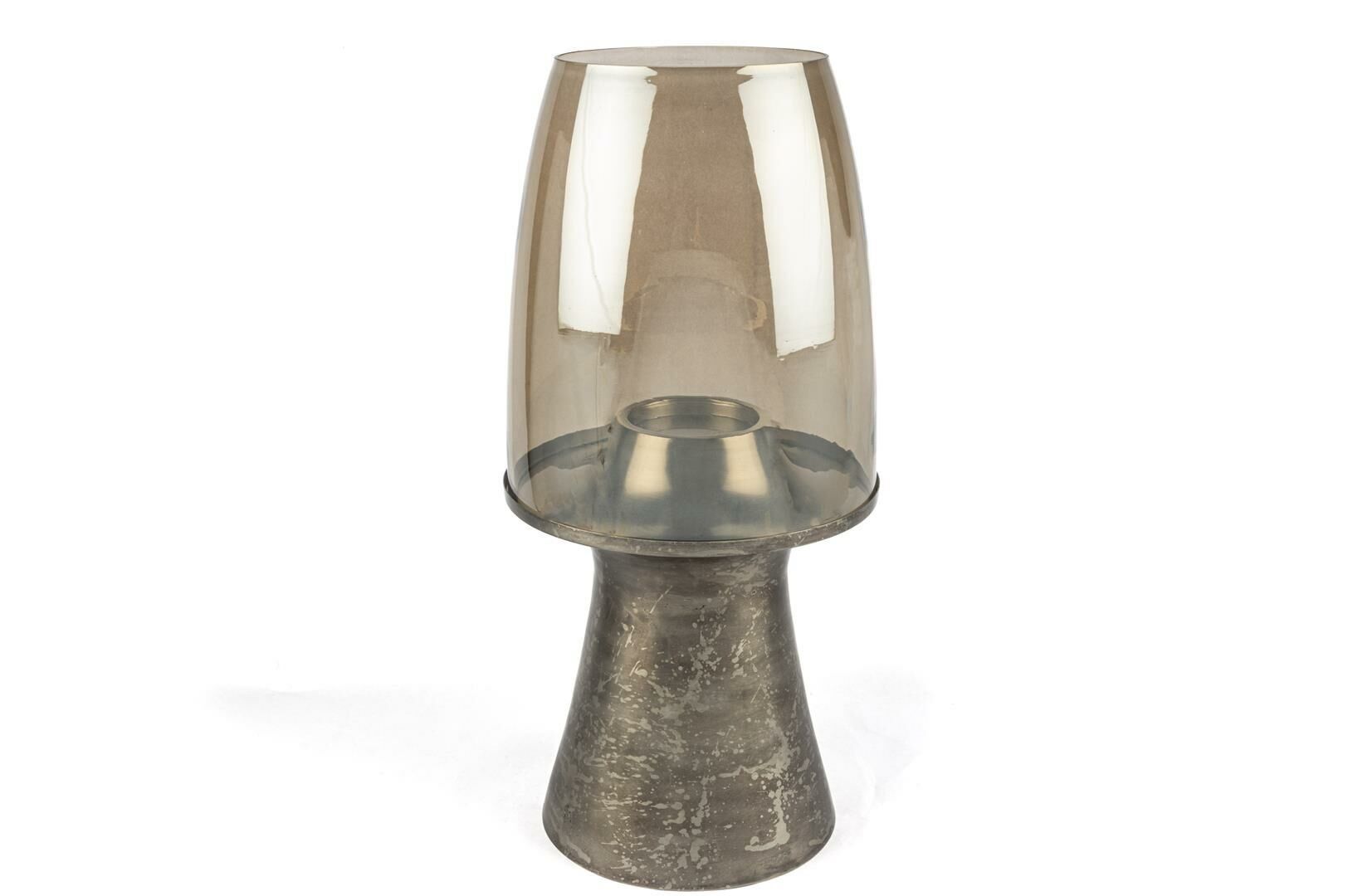 Gümüş Gold Cam Mumluk 27x57cm