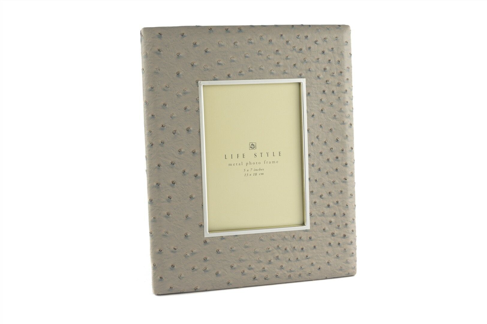 Vizon Gümüş Deri Çerçeve 13x18cm