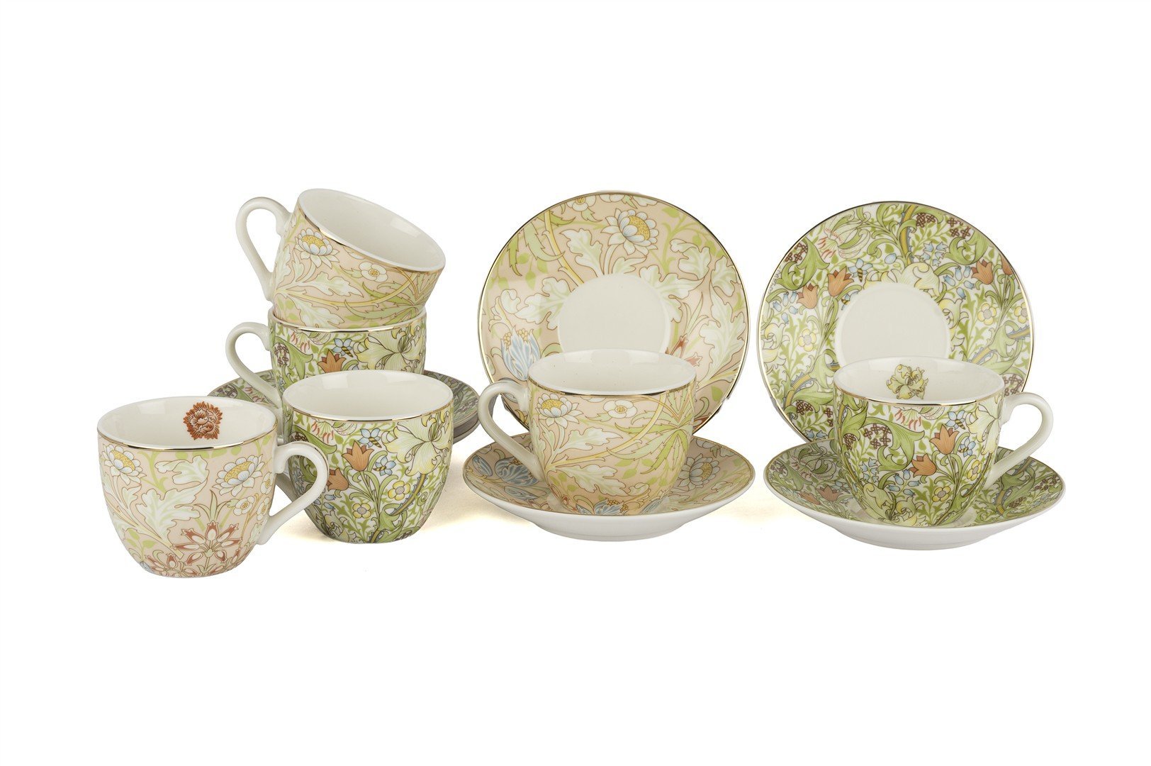 Lily Grace 6lı Asorti Kahve Fincan Seti 90cc