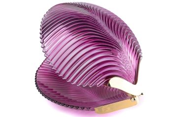 Magenta Gold Cam Deniz Kabuğu Obje  29x25x22cm