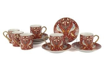 Phoenix Red 6lı Kahve Fincan Seti 100ml