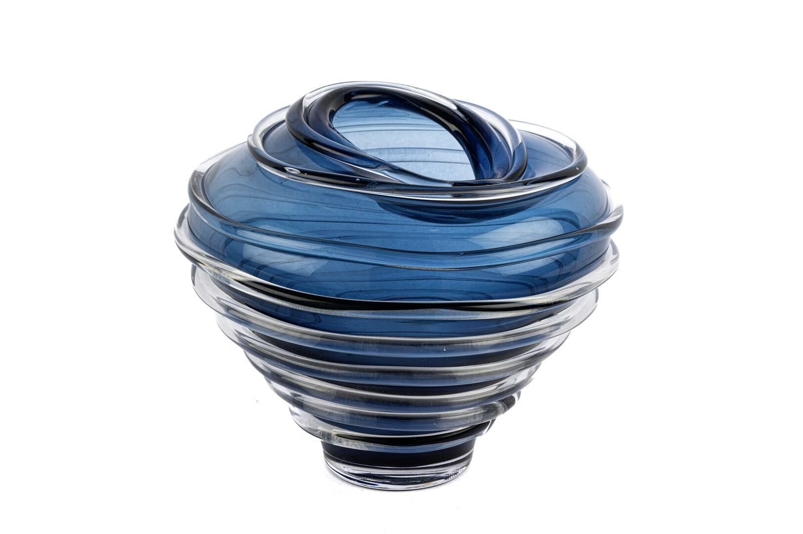 Twine Mavi Cam Vazo 24x21cm