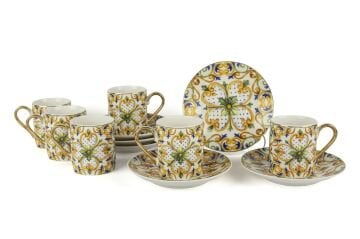 Amalfi Coast 6lı Kahve Fincan Seti 100ml