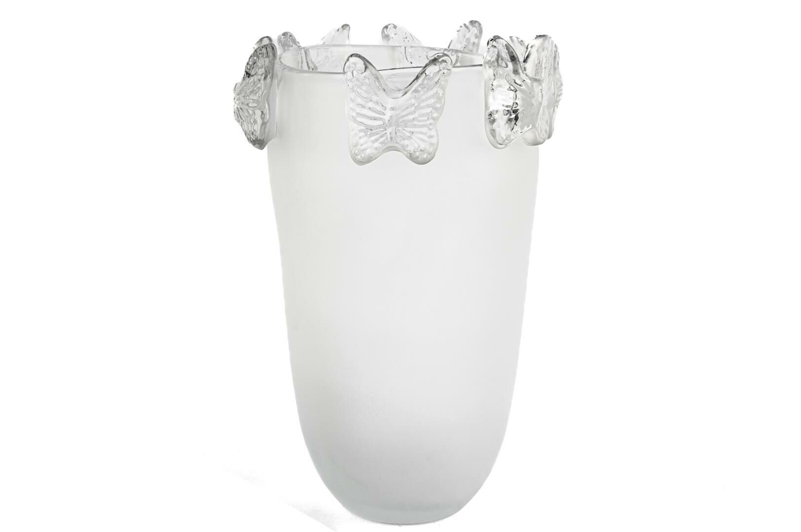 İced Kelebekli Cam Vazo 20x30cm