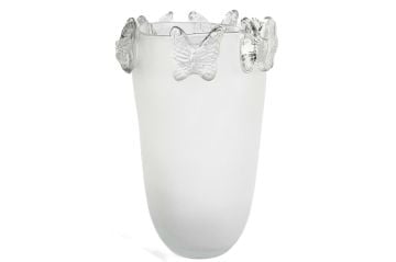 İced Kelebekli Cam Vazo 20x30cm