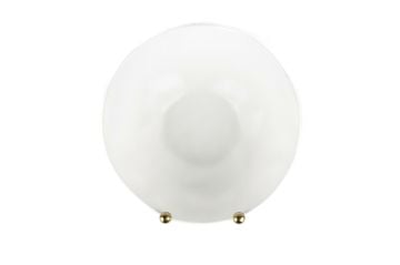 Beyaz Gold Toplu Büyük Por Kase 23x10cm