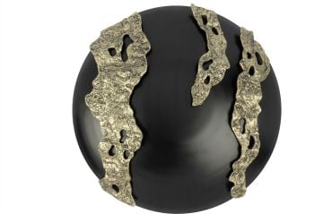 Siyah Gold Byk Metal Duvar Dekoru 53cm