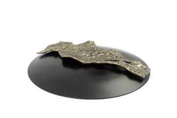 Siyah Gold Kçk Metal Duvar Dekoru 33cm