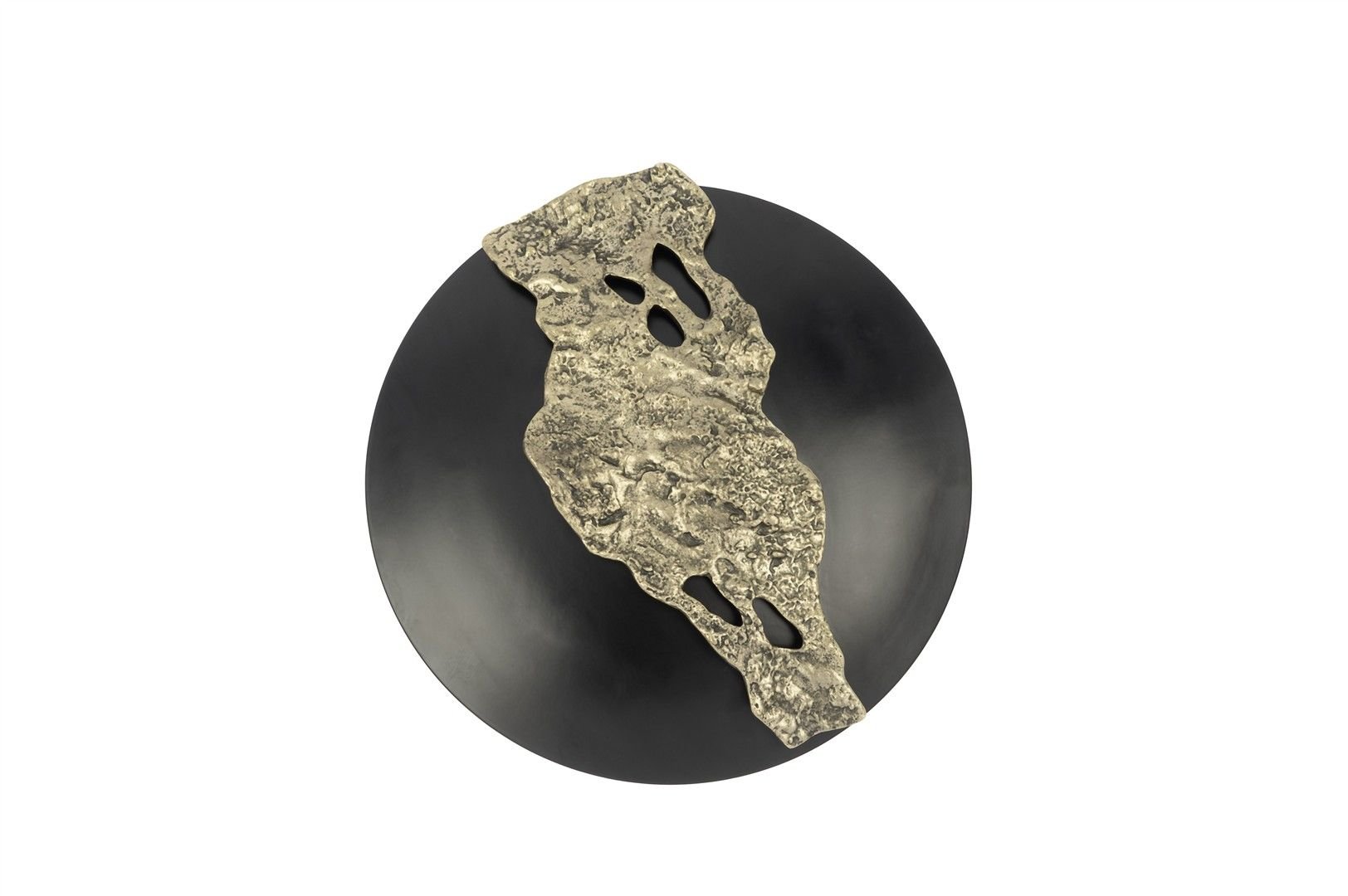 Siyah Gold Kçk Metal Duvar Dekoru 33cm