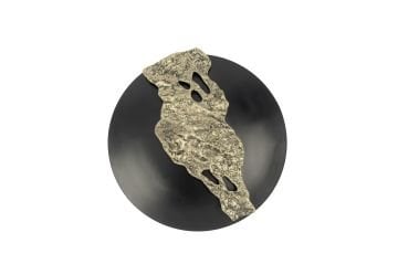 Siyah Gold Kçk Metal Duvar Dekoru 33cm