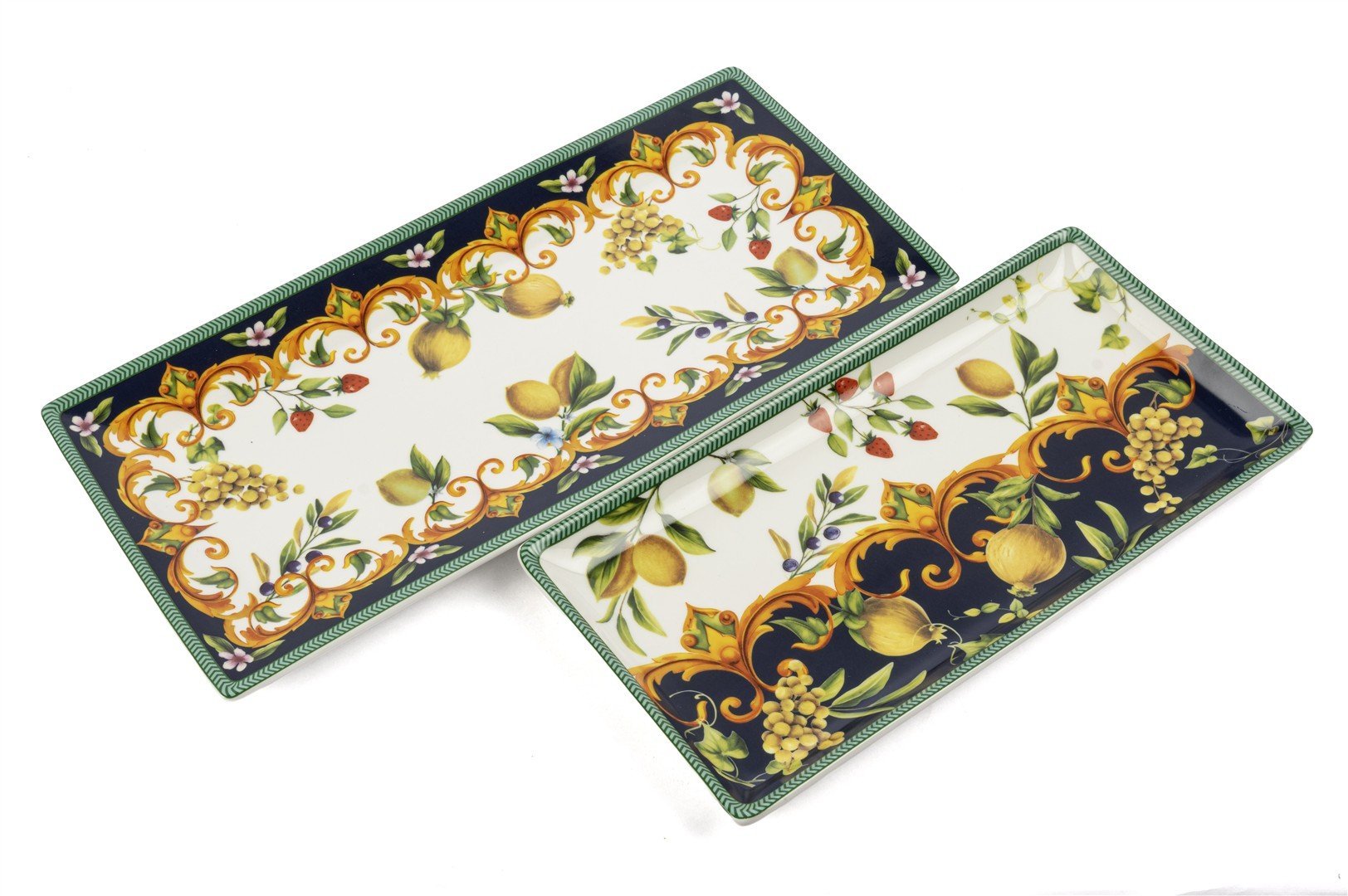 Capri Flora 2li Dikdörtgen Servis Tabağı 31x25cm