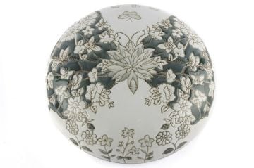 Yeşil Beyaz Kelebekli Kutu 22x12cm