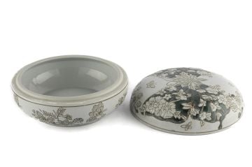 Yeşil Beyaz Kelebekli Kutu 22x12cm