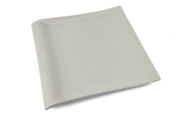 Mat Beyaz Porselen Kare Tabak 38x38x5cm