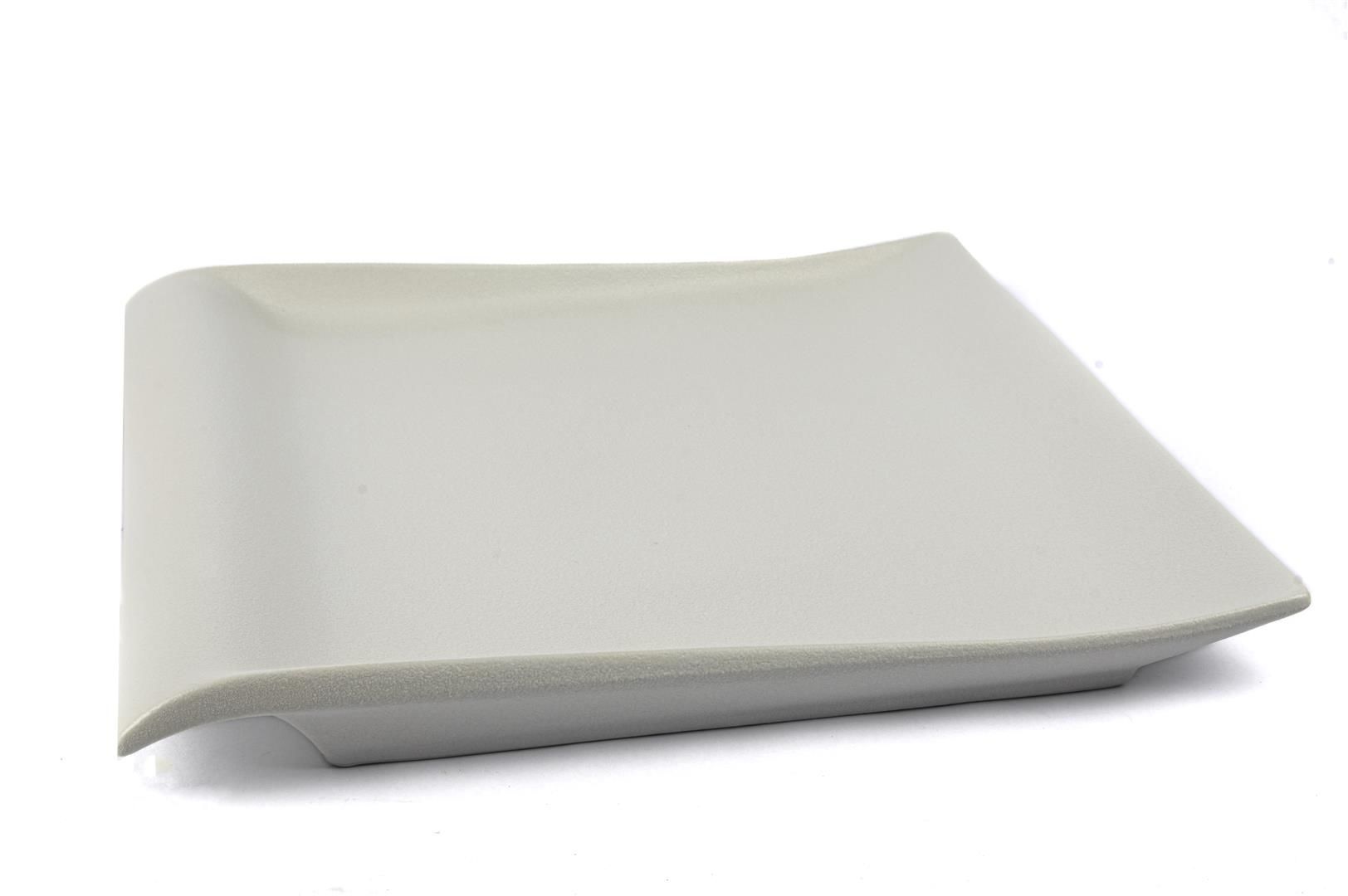 Mat Beyaz Porselen Kare Tabak 38x38x5cm