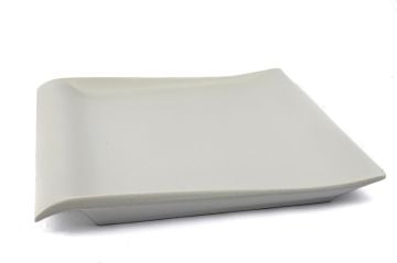 Mat Beyaz Porselen Kare Tabak 38x38x5cm