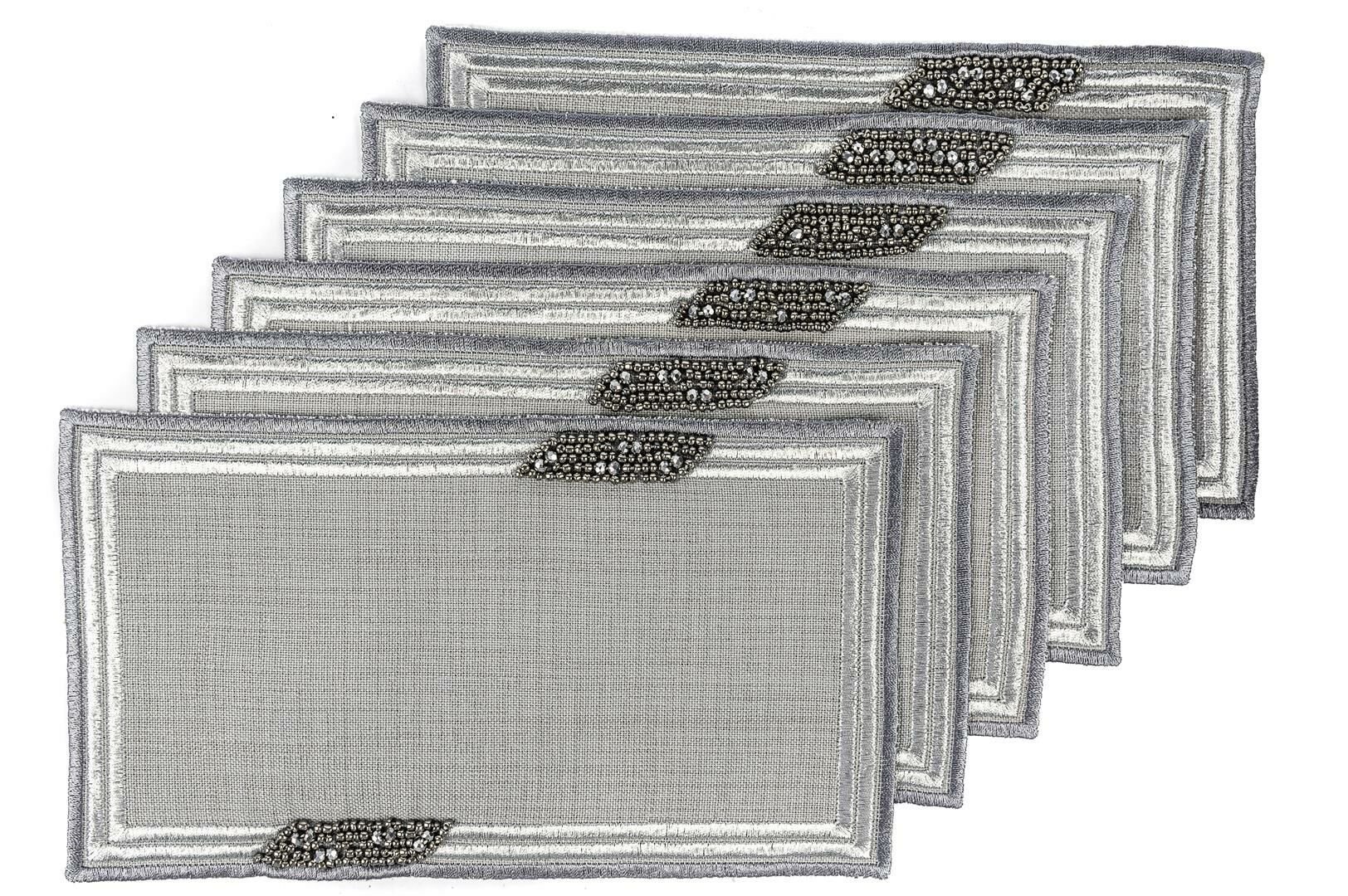 Karmen Gri Kokteyl 6lı Peçete