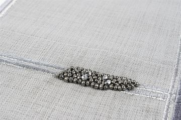 Karmen Gri 6lı Çatal Bıçak Kaşık Peçetesi 25x15