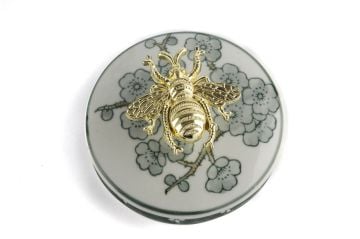 Yeşil Bahar Dalı Kapaklı Küp 21x21cm