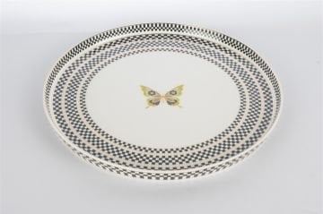 Monarch Siyah Beyaz 6lı Servis Tabağı 28cm