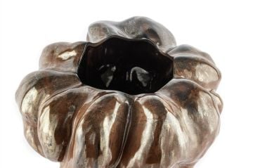 Kahve Dokulu Vazo 35x30cm