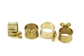 Gold Fiyonk 4lü Peçete Yüzüğü