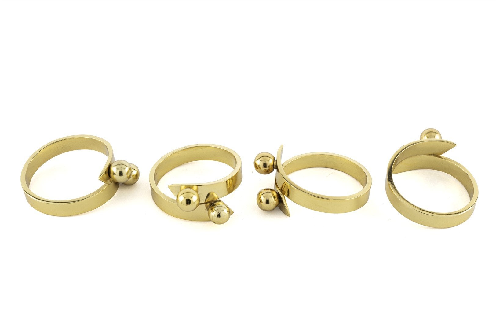 Gold Toplu 4lü Peçete Yüzüğü