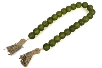 Yeşil Cam Boncuk Dek Obje 77cm