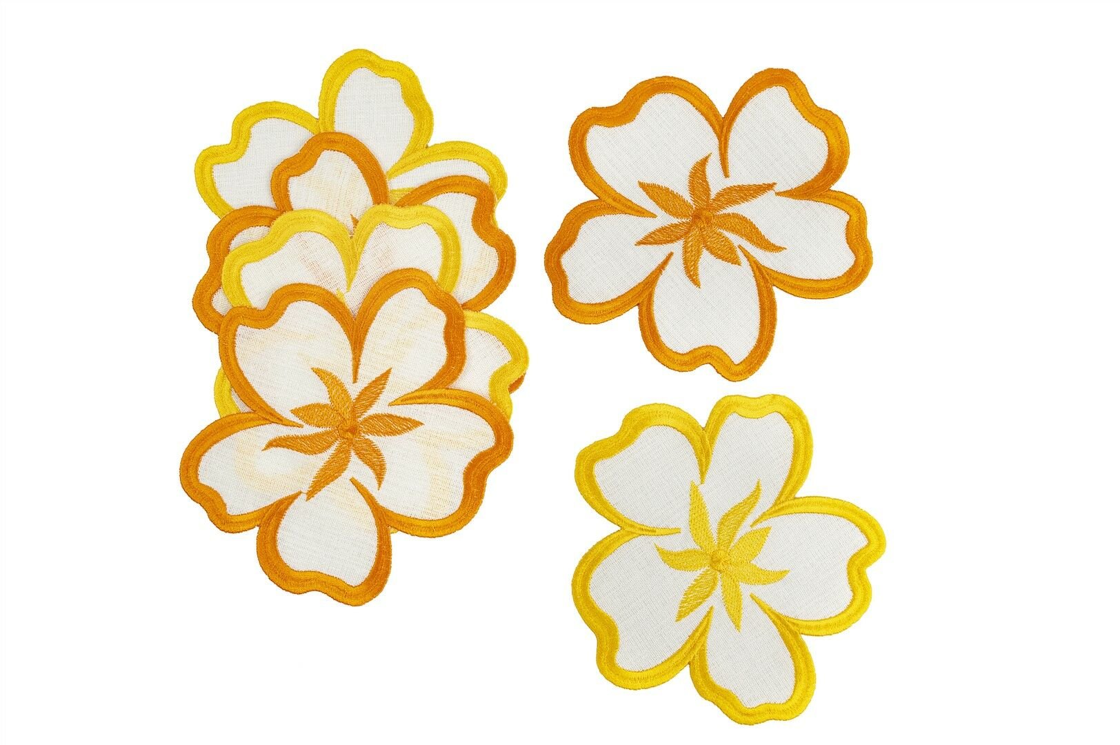 Betty 6lı Bardak Altı TuruncuSarı