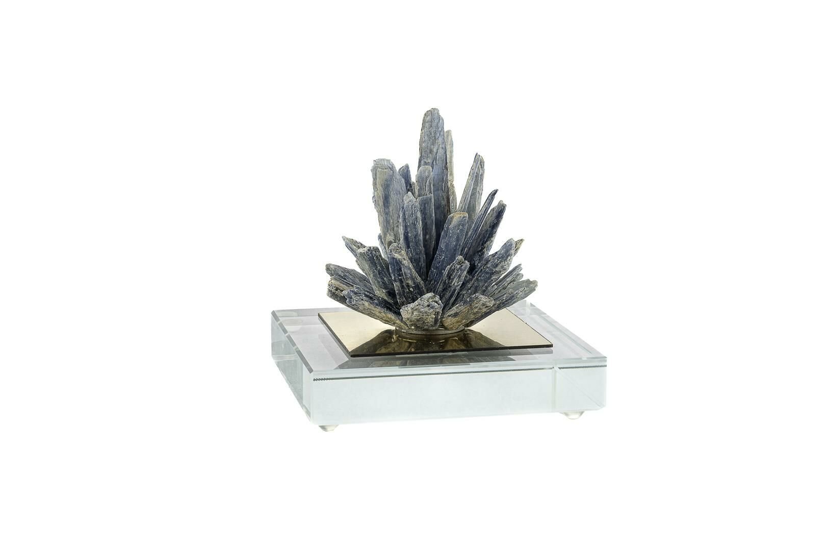 Cam Kaideli Gümüş Ağaçlı Dekor Obje 8x8x10cm