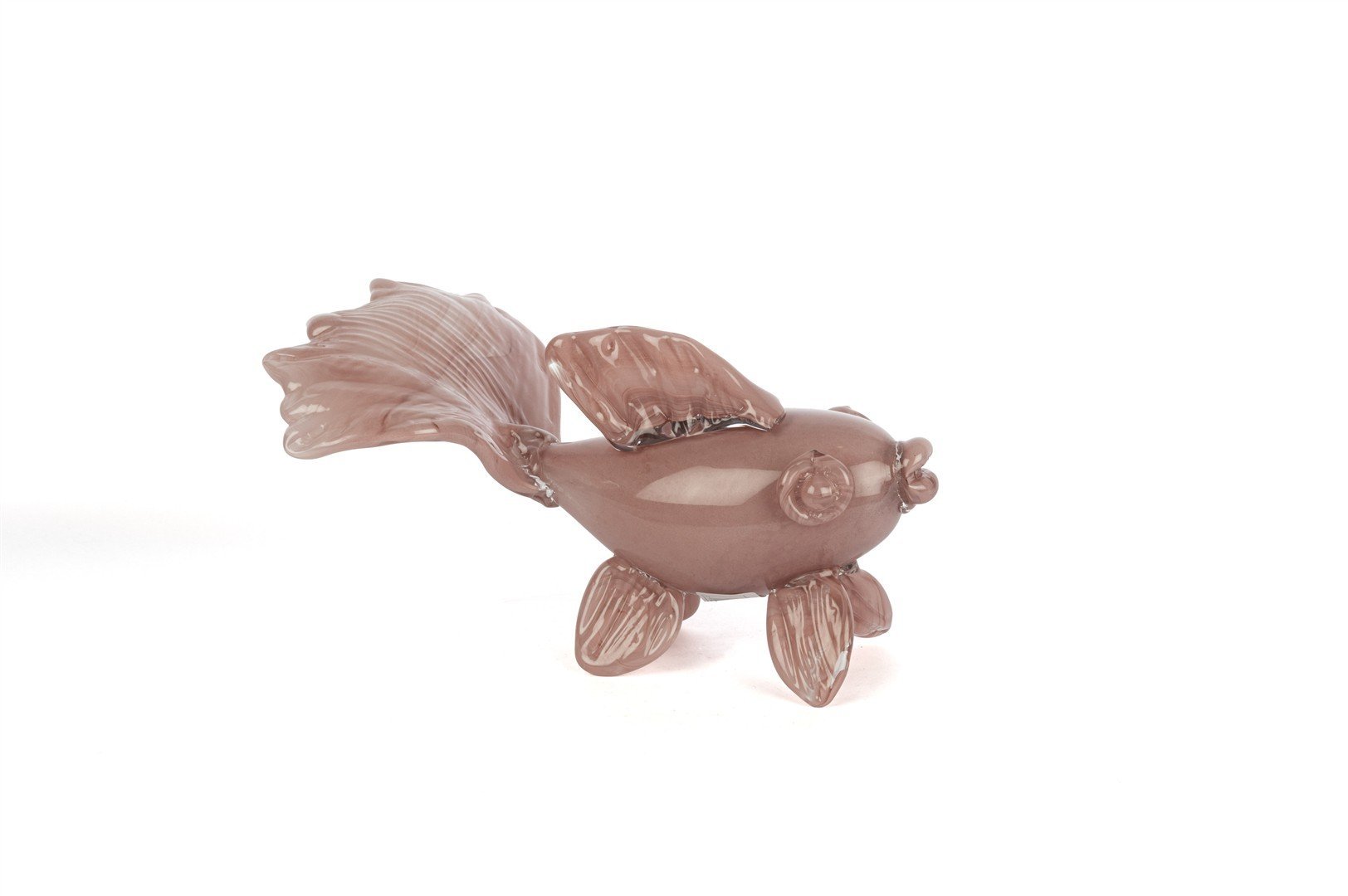 Pink Cam Balık Dek Obje 17x25x17cm