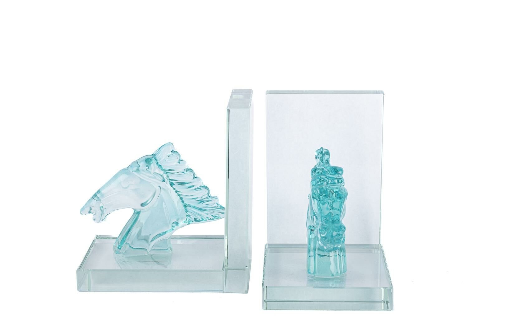 Mavi Cam At Kitap Tutucu 27x10x15cm