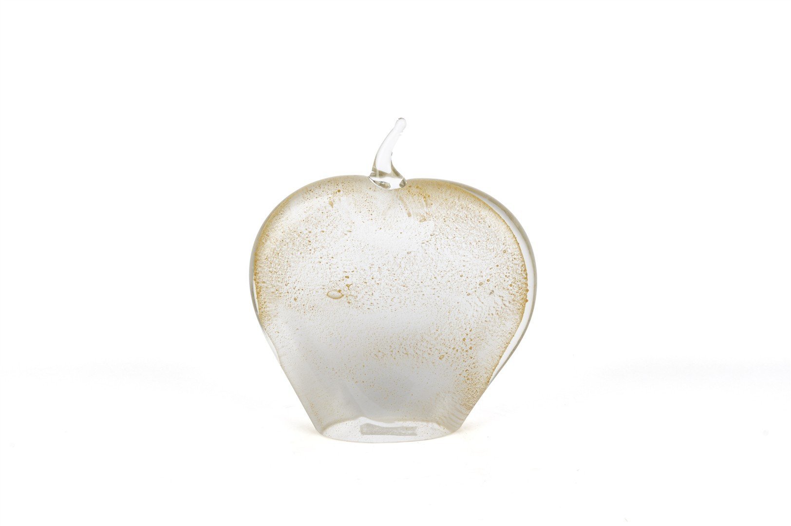 Altın Işıltılı Cam Dek Elma 22x25cm