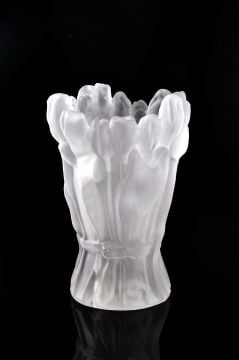 Buzlu Cam Vazo 22x22x32cm