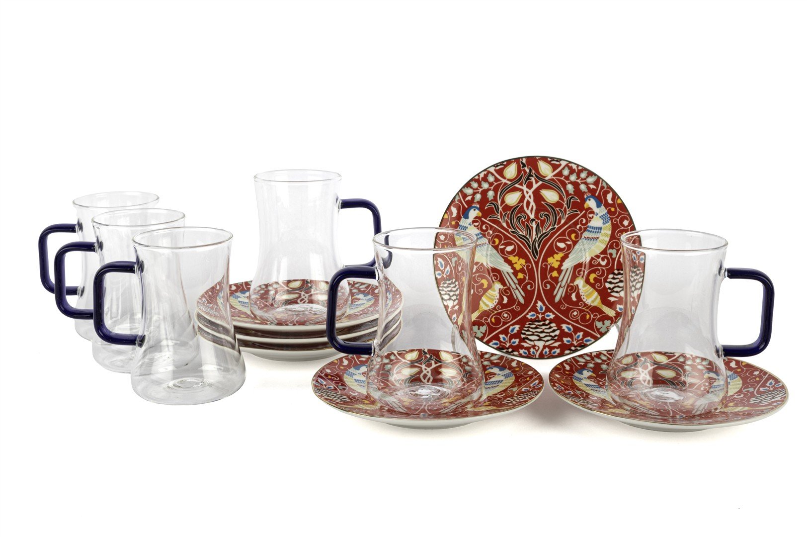 Phoenix Red 6lı Çay Seti