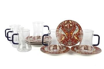 Phoenix Red 6lı Çay Seti