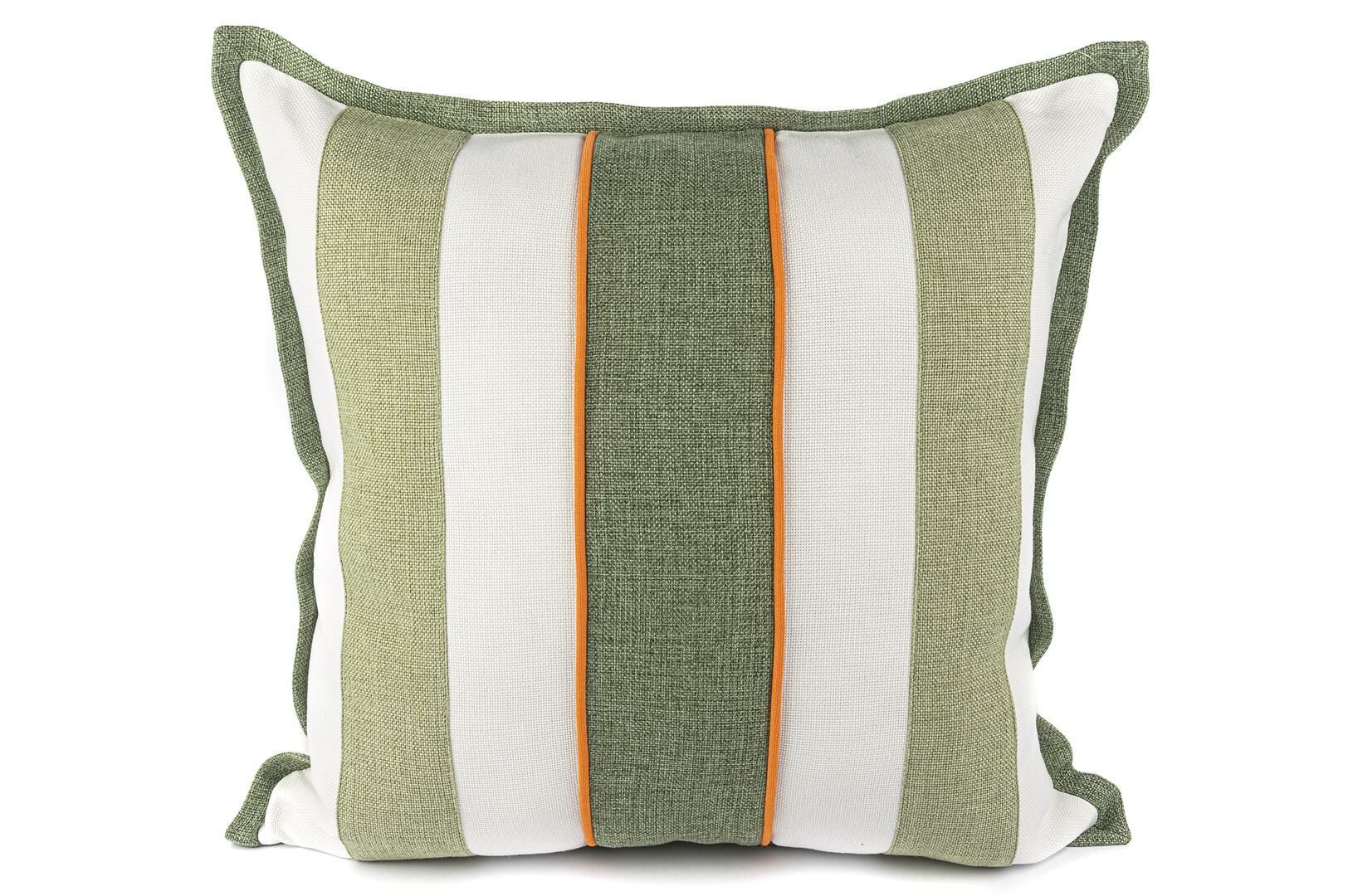 Yeşil Çizgili Yastık Kırlent 55x55