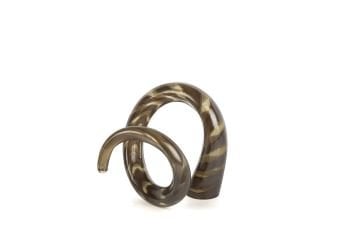 Bronz Wave Art Cam Obje 17x19cm