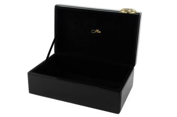 Siyah sedefli Cam Kutu 26x17x10cm