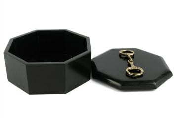 Koyu yeşil Gold Kulplu Kutu 22x22x10cm