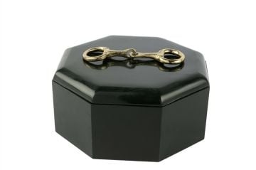 Koyu yeşil Gold Kulplu Kutu 22x22x10cm