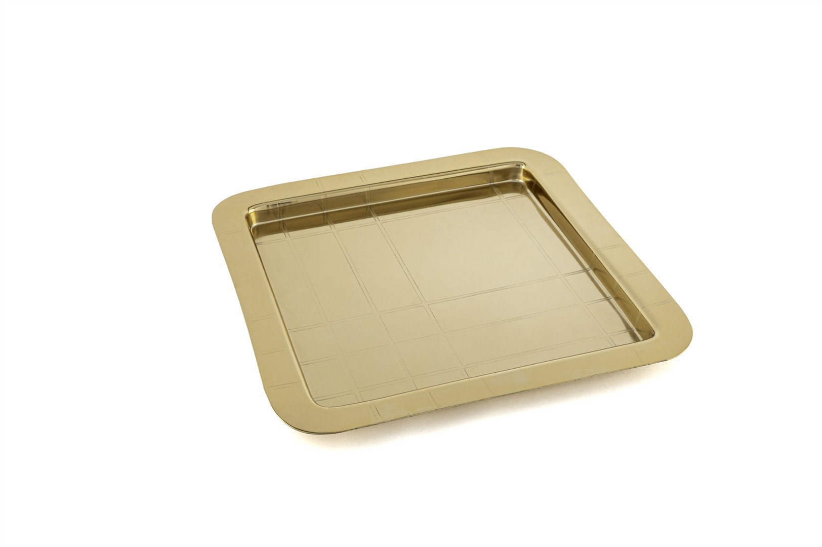 Gold Çizgili Tepsi 26cm