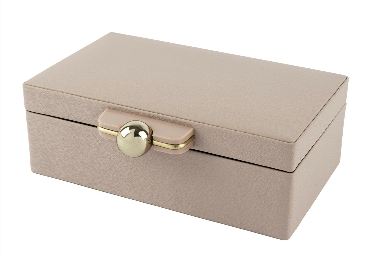 Rex Pembe deri Gold Kulplu Kutu 27x20x9cm