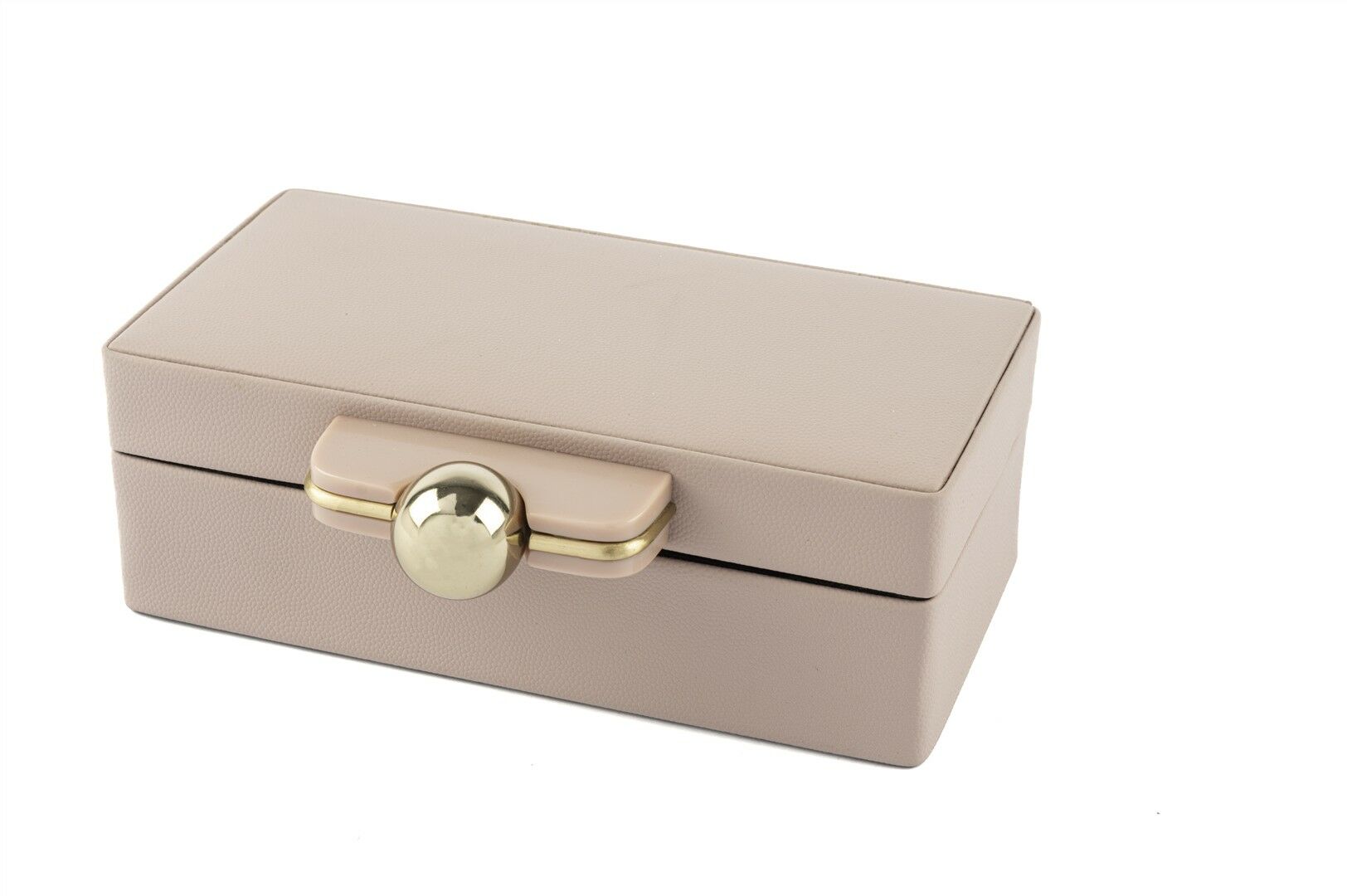 Rex Pembe deri Gold Kulplu Kutu 21x15x7cm