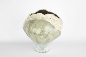 Turkuaz Doğal Doku Dek Vazo 32x27cm