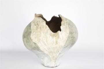 Turkuaz Doğal Doku Dek Vazo 32x27cm